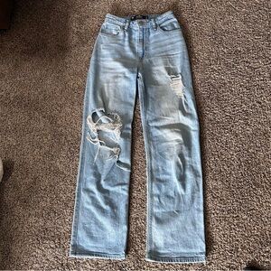 Hollister women’s ultra high waisted dad jeans size 00R